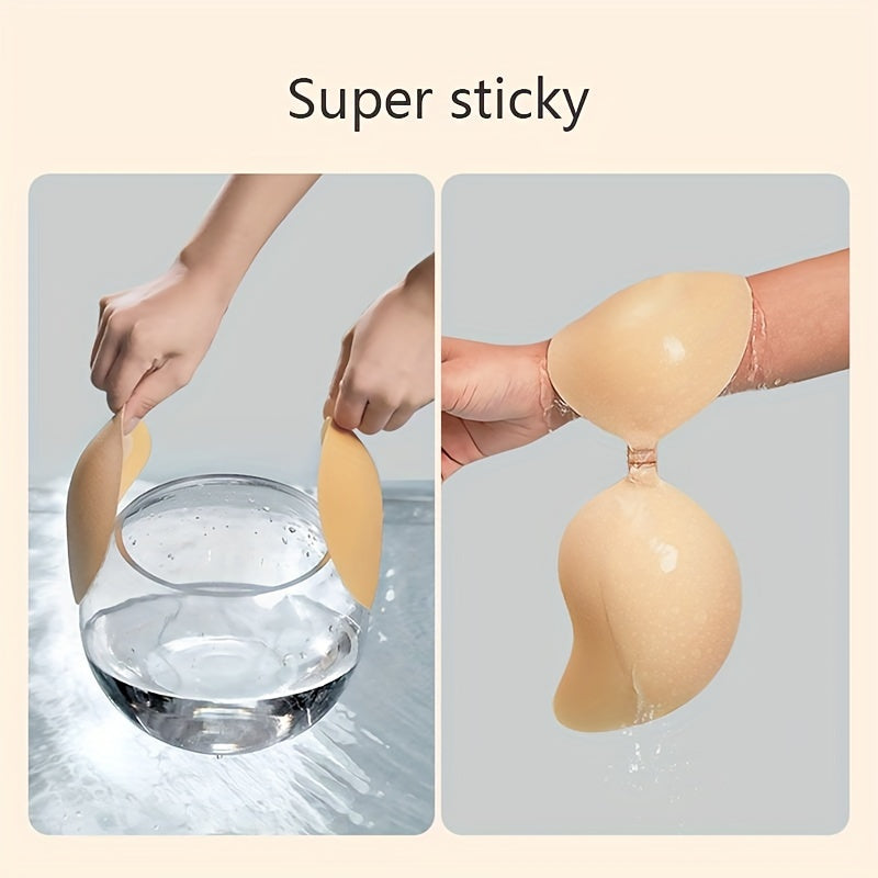 Silicone Nipple Covers Invisible Adhesive Push-Up Pasties for Women Lingerie