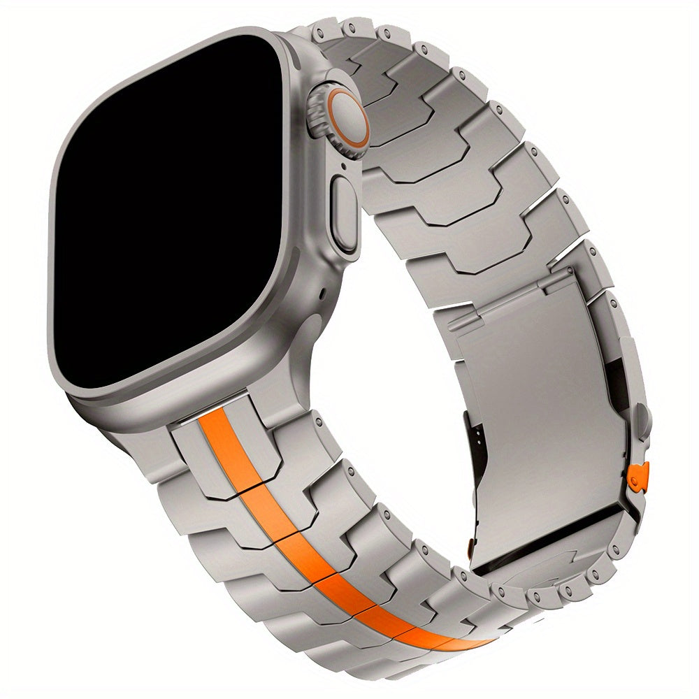 Men's Titanium Smartwatch Band for Apple Watch 49mm 46mm Compatible with Series 4 5 6 7 8 9 10 Ultra 2