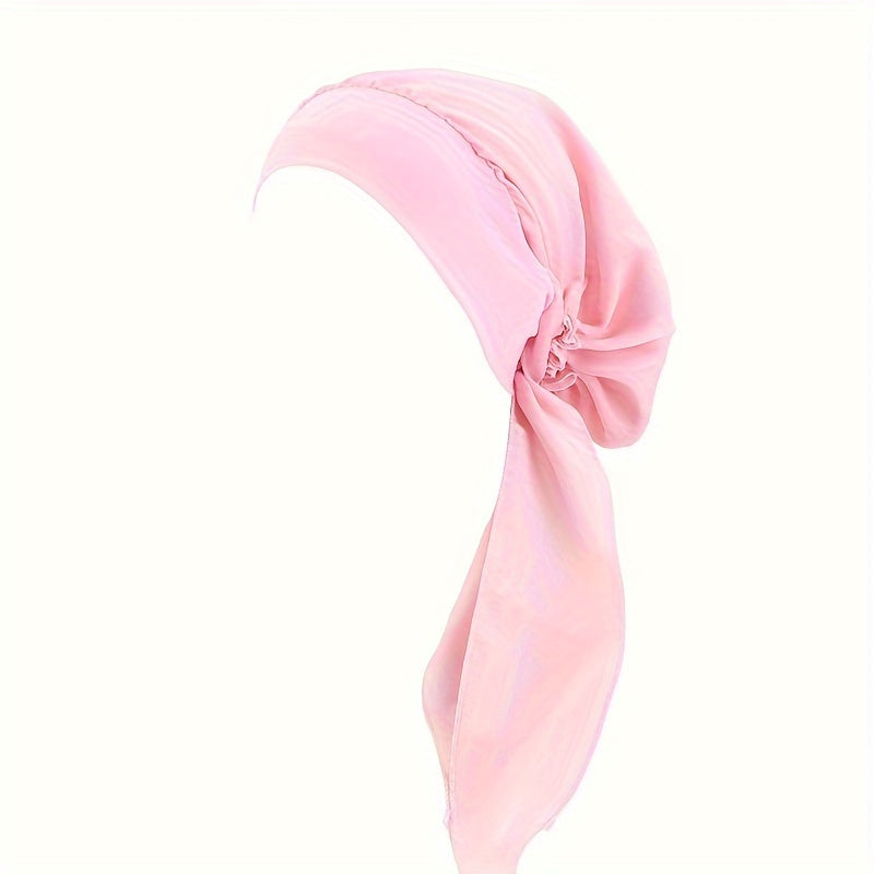 Kemo bemorlari uchun dantelli bog'ichli Paisley naqshli turban shlyapa