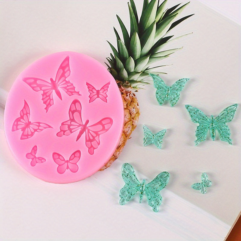 Mini Butterfly Silicone Mold for Baking Candy Chocolate Cupcake Decorating