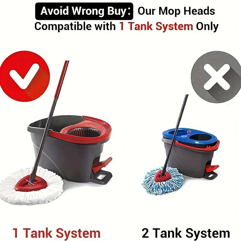 Oq Vileda O-Cedar mikroto'qima aylanuvchi mopu to'ldirish boshligi, 1 dona, batareyalarga ehtiyoj sezmasdan yashash xonalaridagi pollarni osonlik bilan tozalaydi.