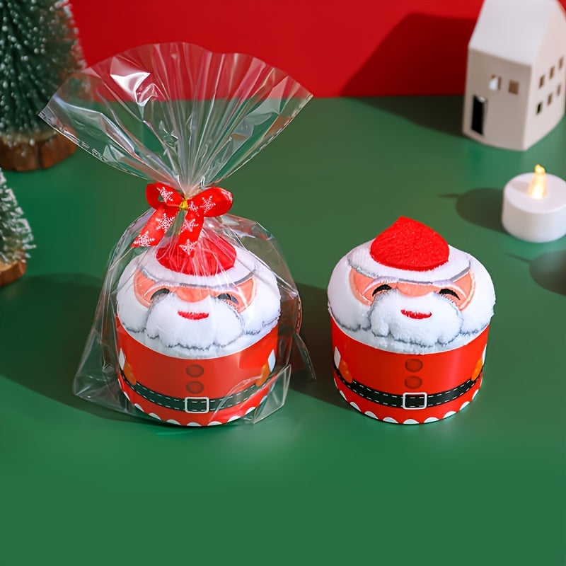 Christmas Kitchen Towel Set Santa Snowman Tree Microfiber Holiday Decor Gift