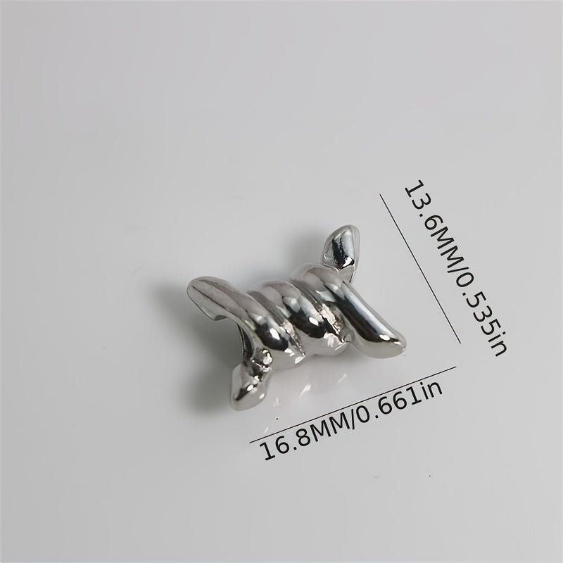 10PCS Unisex Wire Thorn Knot Shoelace Charms for Sneakers Decoration