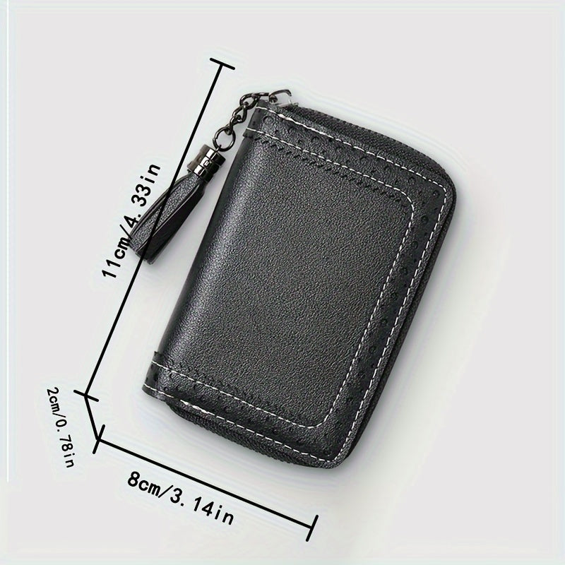 Cute PU Leather Wallet with Coin Purse and Money Clip for Daily Use