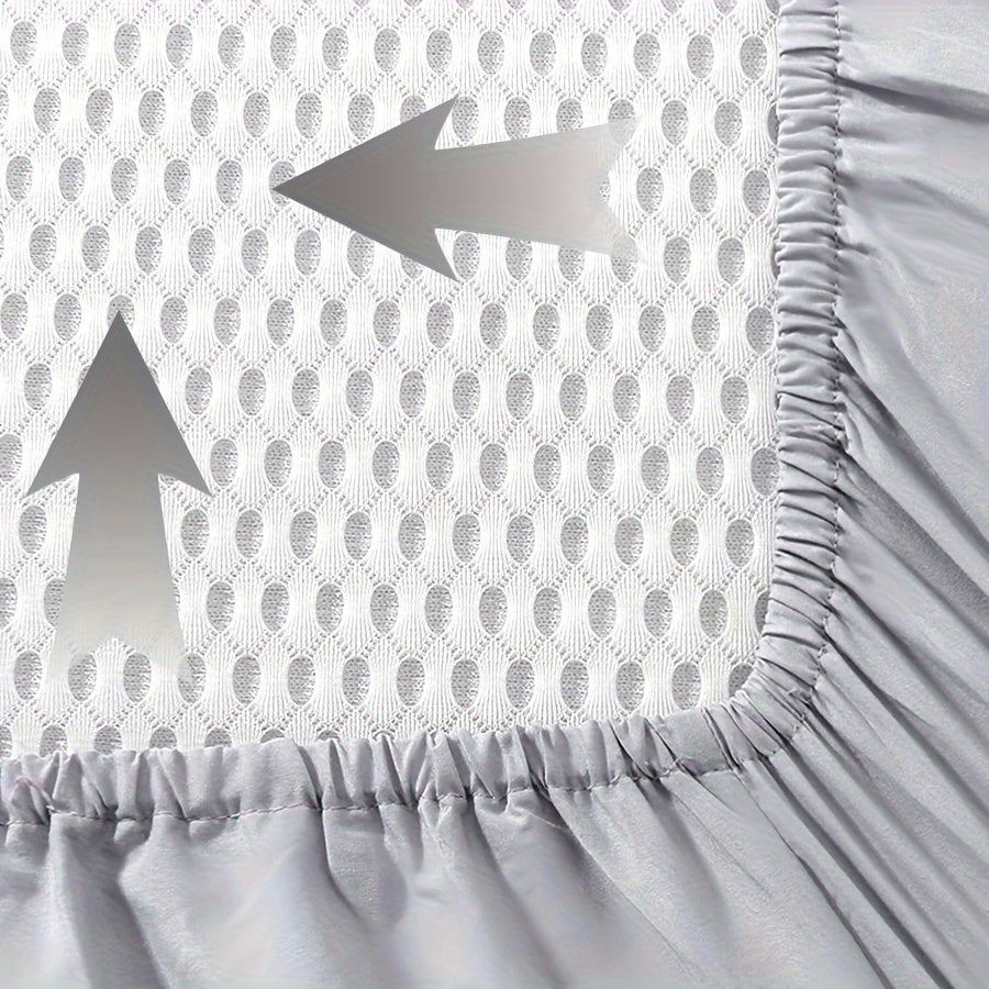 Kids Fitted Sheet Set for Boys Breathable Polyester Squirrel and Crocodile Print 132x71 cm