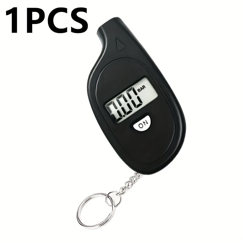 Motorcycle Tire Pressure Tester Digital LCD Gauge Car Safety Tool