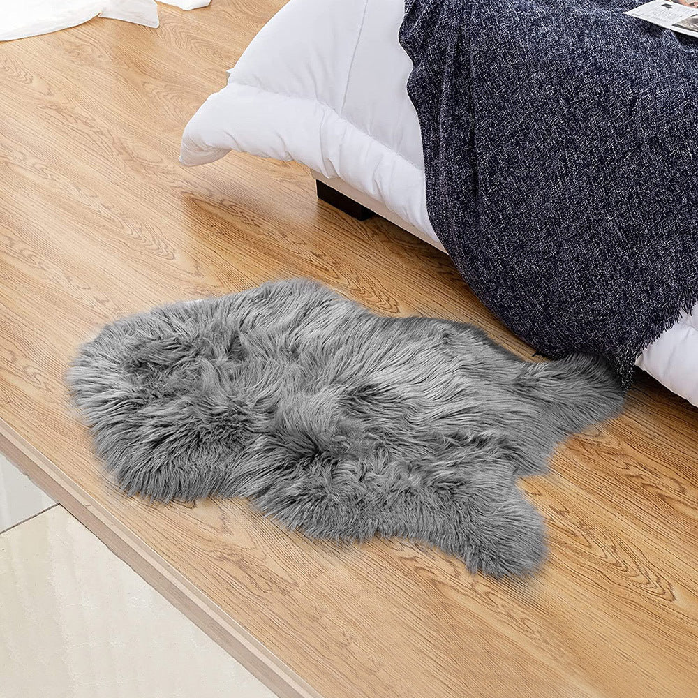 Alfombra de pelo sintético suave y acogedora con estampado de animales para sala de estar, dormitorio y sofá