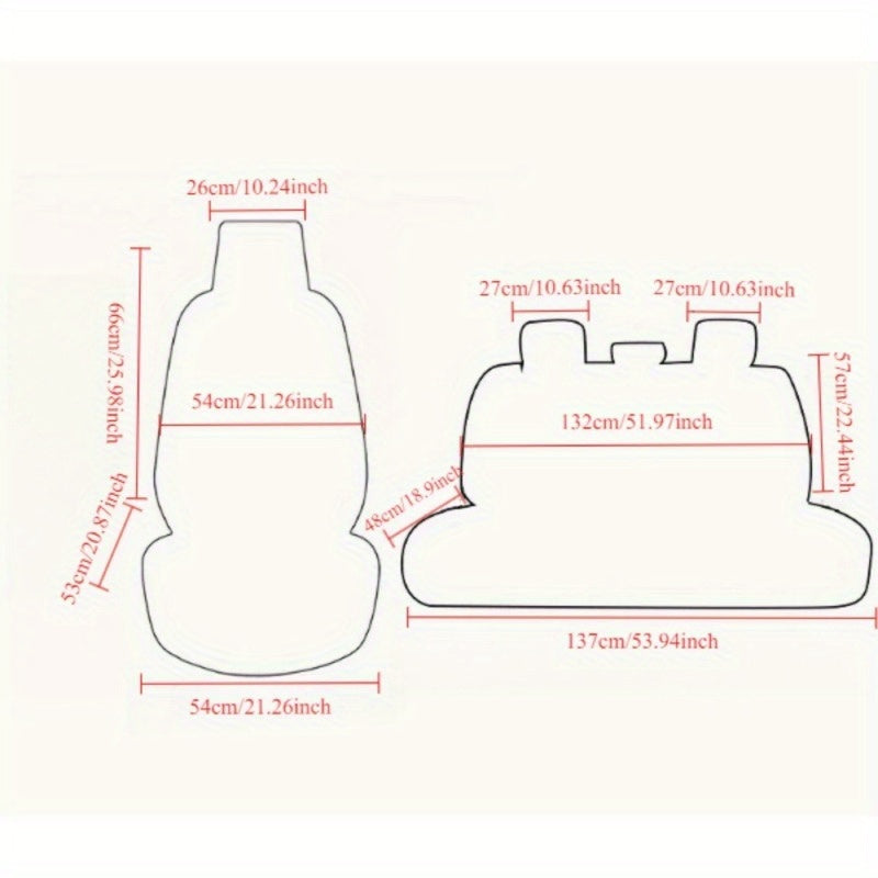 Full-Seat Premium Car Seat Covers Universal Four-Season Full Coverage