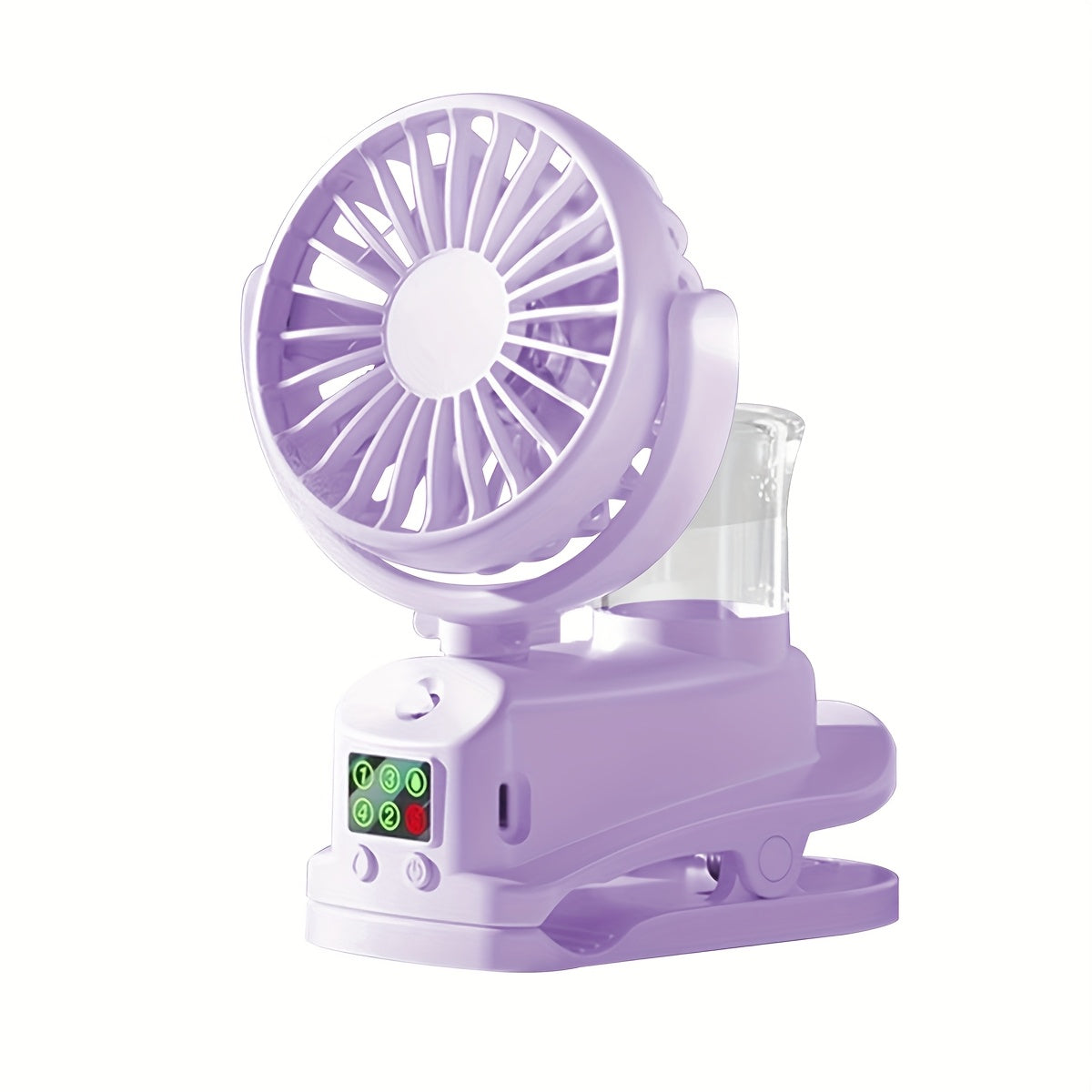 2-in-1 USB Fan and Humidifier Portable Desktop Fan with 4 Speeds and 2 Humidity Levels