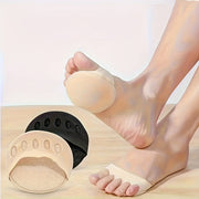 Set of 4 Women's High Heel Toe Cushions with Non-Slip Toe Socks and Arch Support Pads