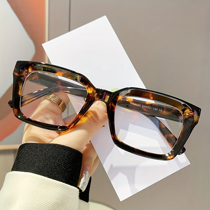 Square Optical Frame Glasses for Women Clear Lens Computer Spectacles