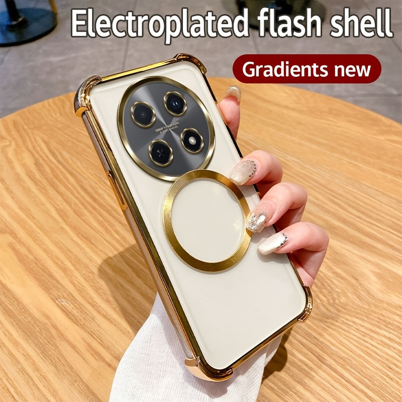 Luxury Heavy-Duty Shockproof Phone Case for Honor X7b X9 Series with Airbags and Magnetic Coil