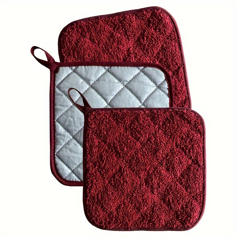 Kitchen Accessories Set 3 Pieces Anti-Scald Towel Cloth Insulation Pads Microwave Gloves Pot Mat