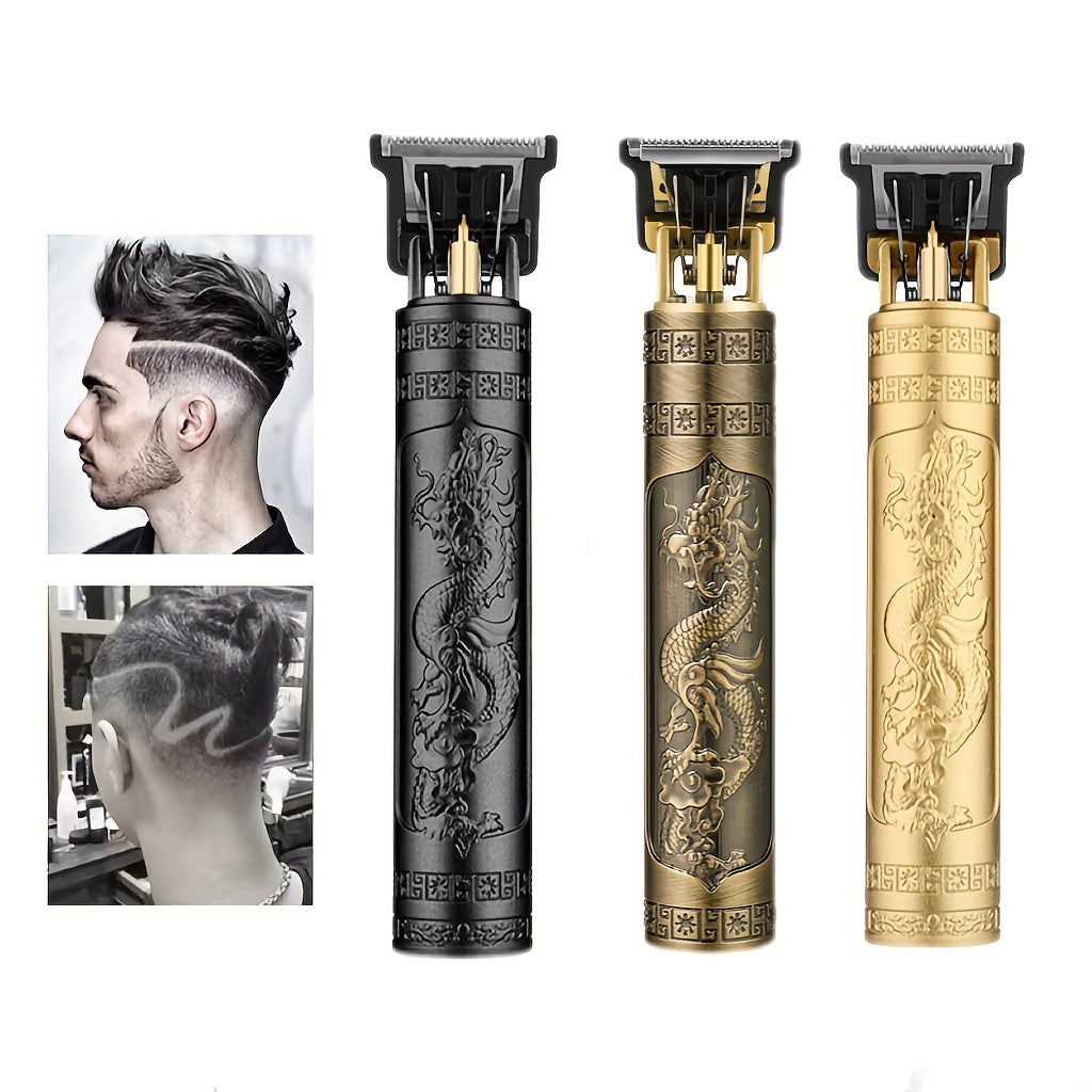 Men's Cordless Hair Clippers with USB Rechargeable Lithium Battery and 4 Guide Combs