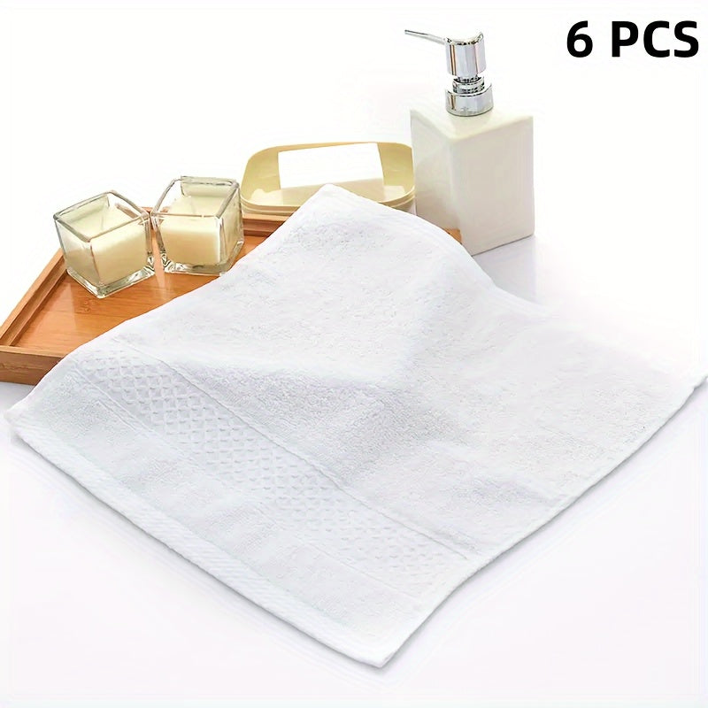 6-Piece Cotton Towel Set Absorbent Quick-Drying Soft Bathroom Towels