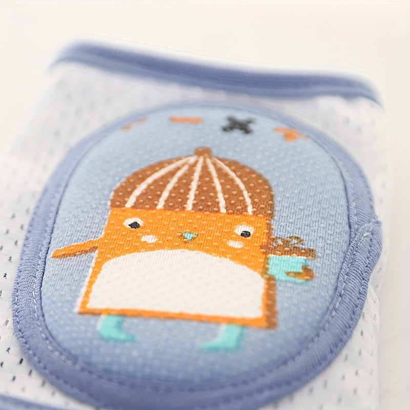 Kids Knee and Elbow Pads Breathable Mesh Non-Slip Safety Gear for Crawling and Learning to Walk Pink Blue Navy