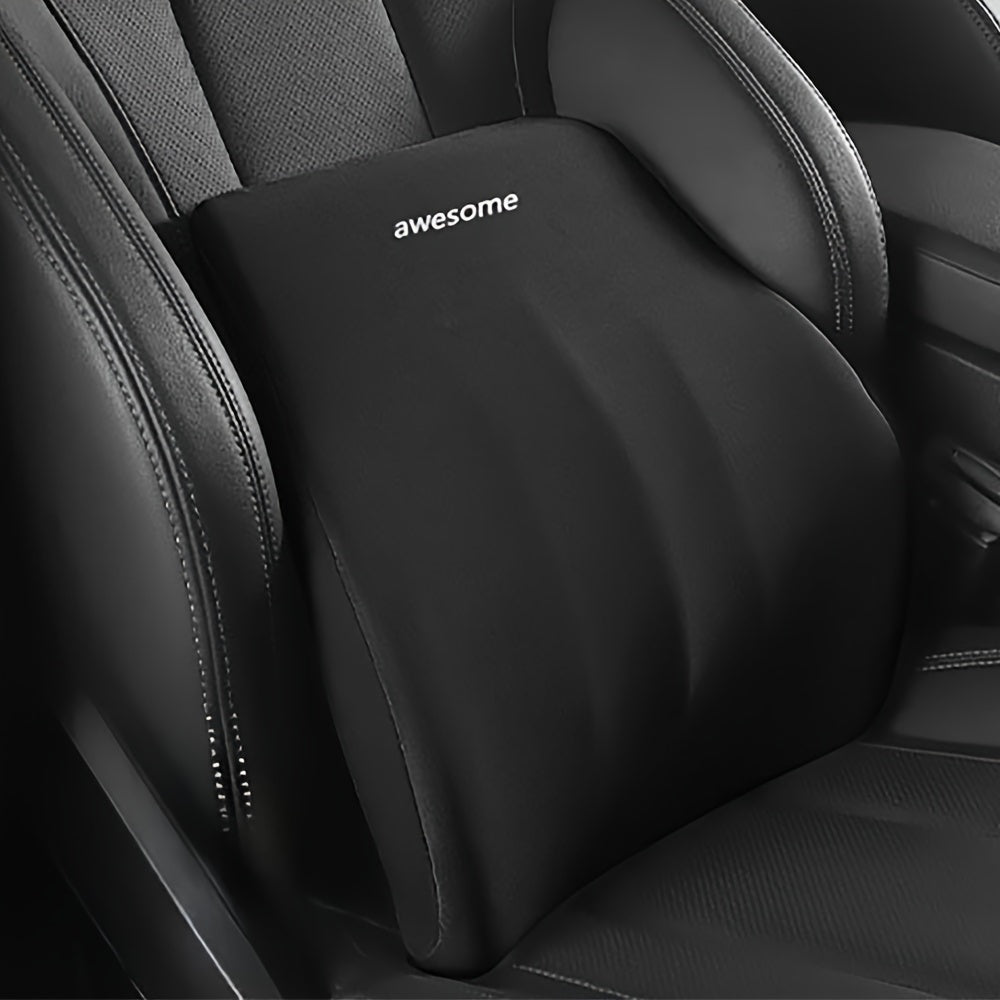 Memory Foam Car Seat Cushion with Headrest and Lumbar Support for Office Home Vehicle
