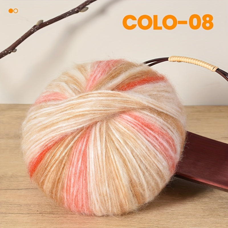 Gradient Wool Yarn 2 Bundles 100g 350m Multicolor Horse Sea for Knitting Scarves Hats