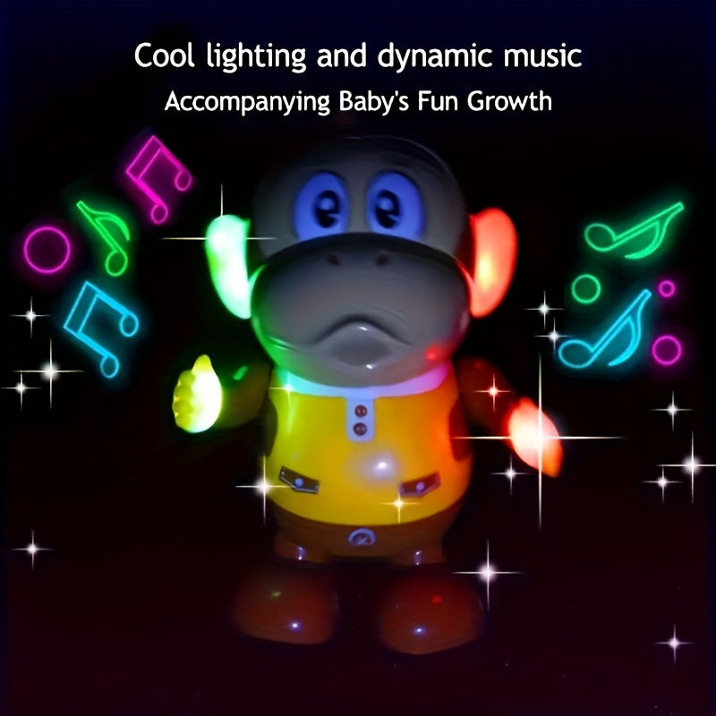 Dancing Monkey Toy for Kids 0-3 with Music Lights Swinging Walking Nodding