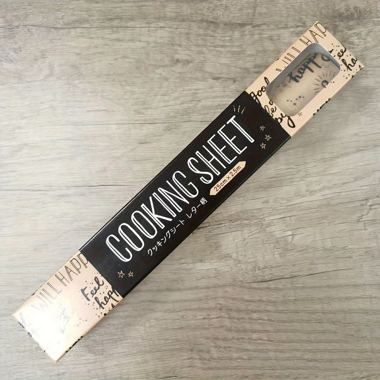 Patterned Wax Paper Sheets for Baking and Food Wrapping, Grease-Resistant, 1 Roll