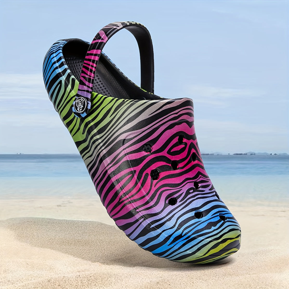 Women's Tie Dye Garden Clogs Light Weight Soft Sole Slip On Shoes