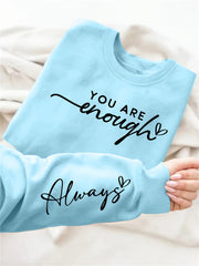 Plus Size Women's Sweatshirt Long Sleeve Crew Neck Fall Winter Casual