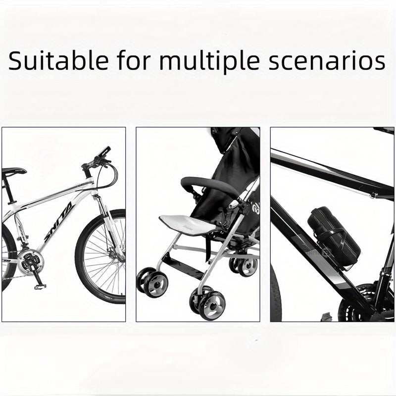 Stroller Cup Holder with Phone Clamp Durable PC Universal Fit for Bicycles and Strollers