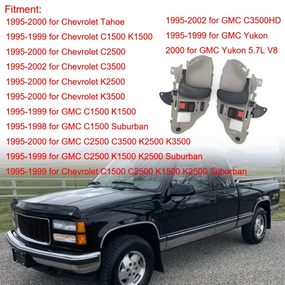 Interior Door Handles for 1995-2000 SUV Driver and Passenger Side