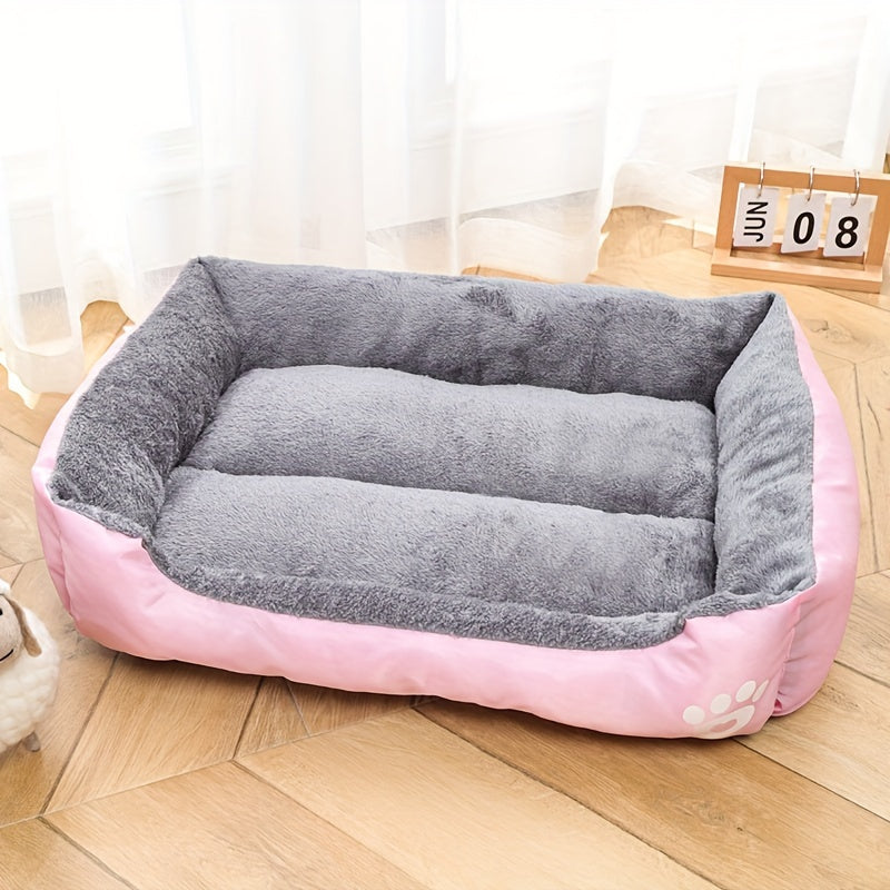 Dog Bed Soft Mat in Multiple Sizes Non-Slip Washable Polyester Fiber Rectangle for All Breeds