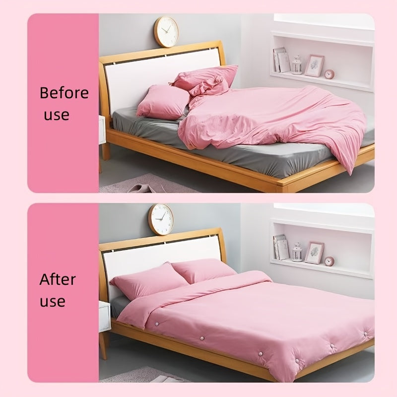 Set of 5 Pink Mushroom Head Bed Sheet Fasteners Non-Slip Discreet Quilt Holders