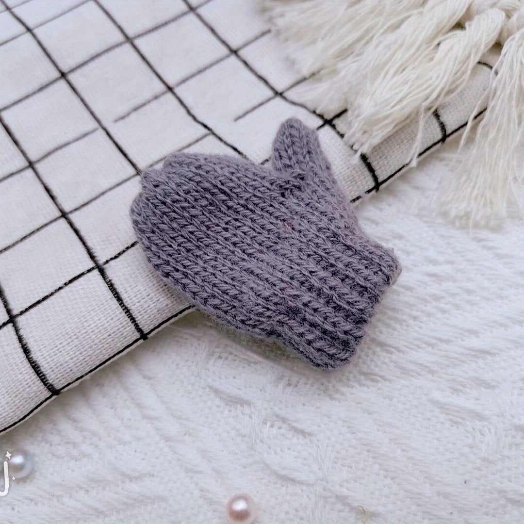 Guantes decorativos de Navidad en miniatura, adornos hechos a mano para el hogar y la oficina