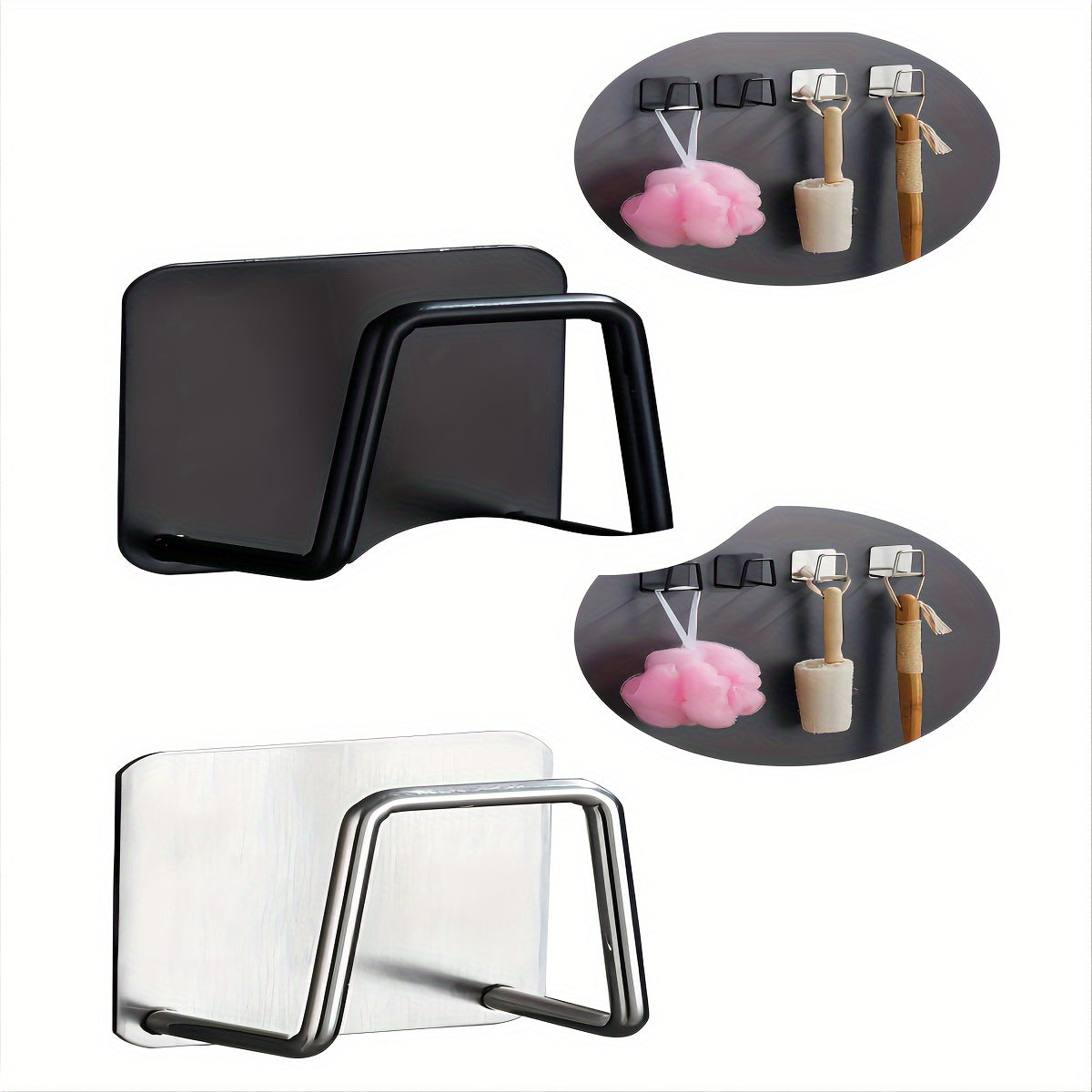 Stainless Steel oshxona sinki uchun javon tashkilotchisi, quloqlar va quritish uchun racklar bilan