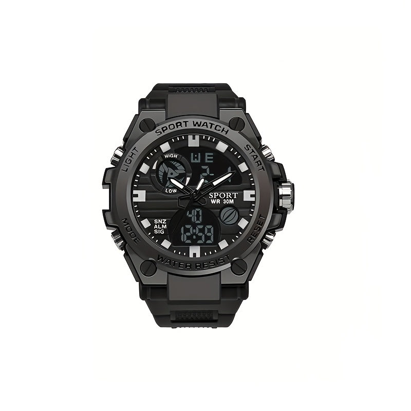 Men's Waterproof Smartwatch with Large Dial Luminous Display and Calendar