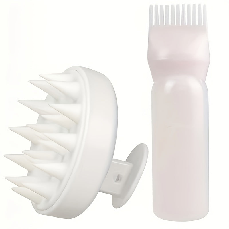 Soch parvarishi to'plami bosh massaj cho'tkasi, ildiz tarozi, soch bo'yash idishi va soch moyi idishini o'z ichiga oladi. Har xil soch turlari uchun ABS plastik va silikon materiallardan tayyorlangan. Oddiy va