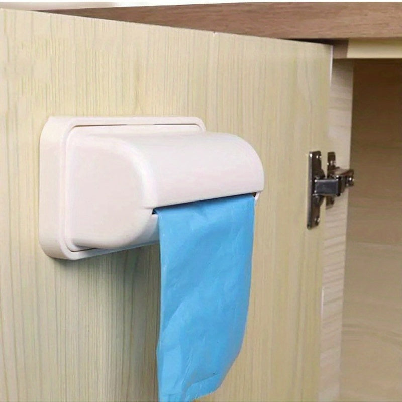 Wall-Mounted Trash Bag Dispenser for Kitchen and Bathroom Storage