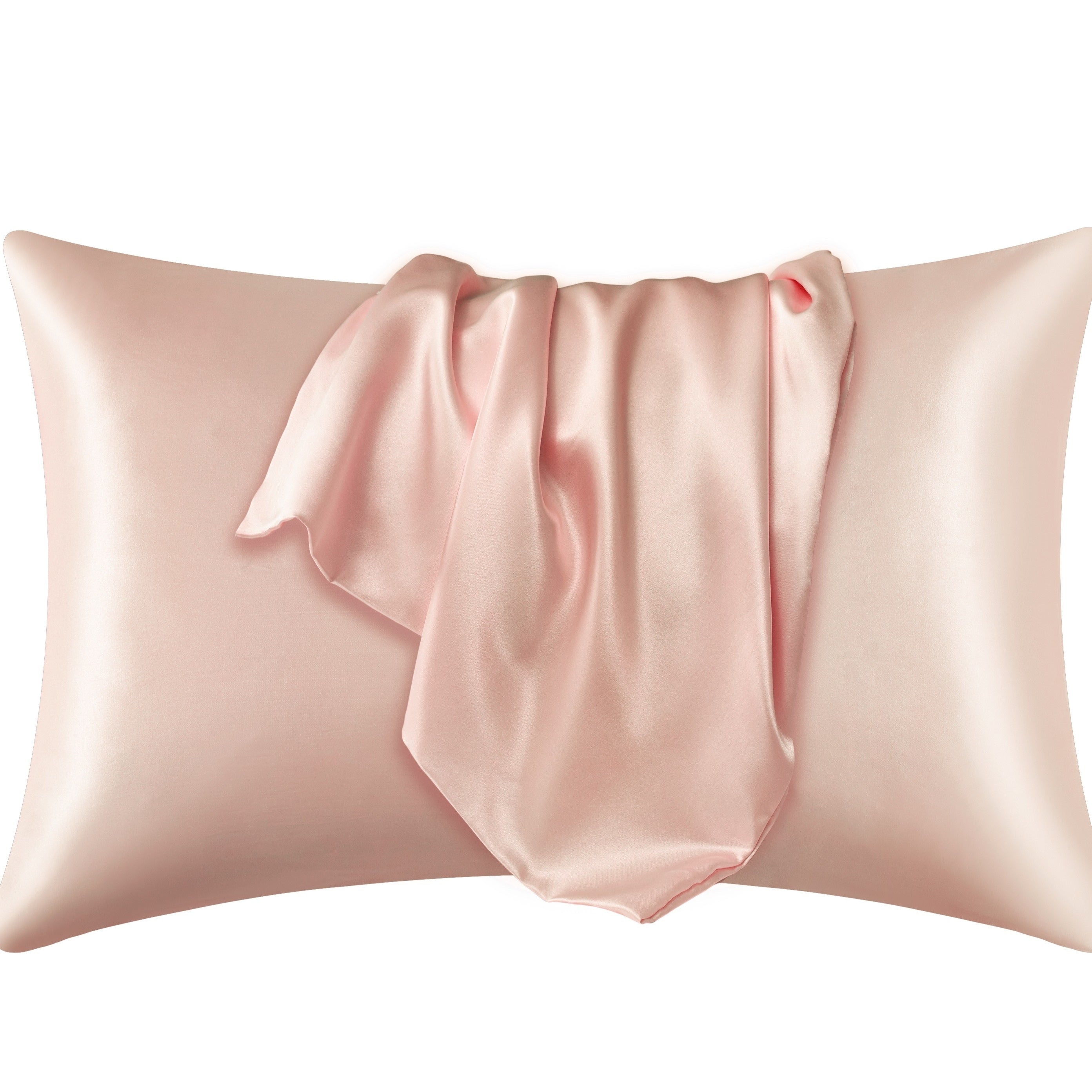 Two-Pack Solid Color Standard Pillowcases Machine Washable Hotel Home Use