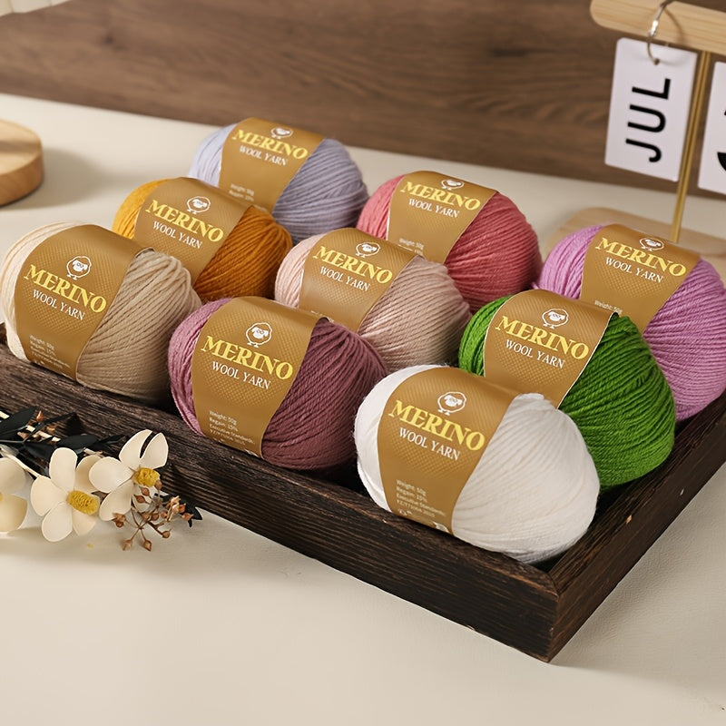 10 JIUWEIDIAOWANG Merino jun to'plari, har biri 500g, 212 O'rtacha og'irlik, Qo'l bilan bo'yalgan DIY material to'qimachilik uchun - Ko'p rangli gradient, Qalin va nozik aralashma, Kamel jun, Kuz Qish.