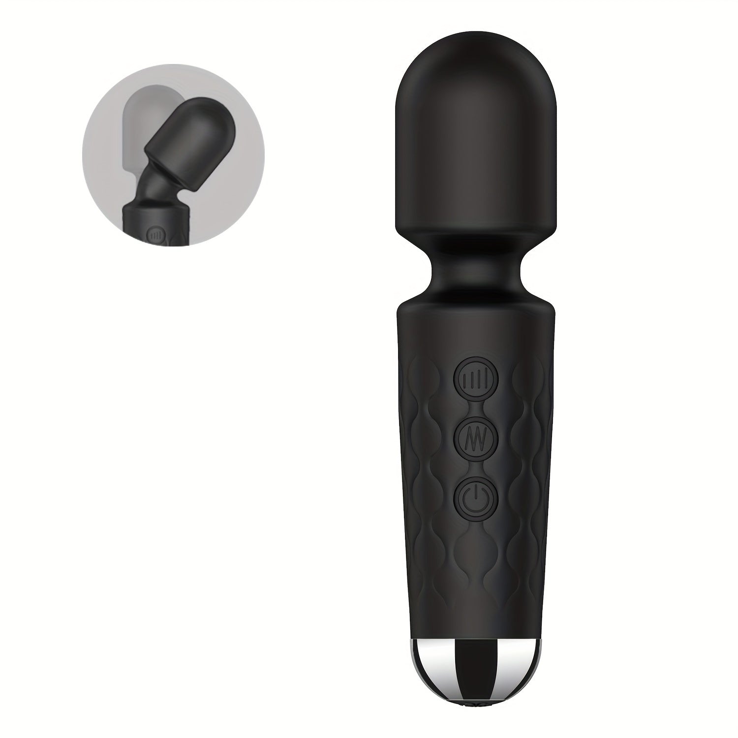 Women's Silicone Clitoral and Anal Vibrator Wand Sex Toy