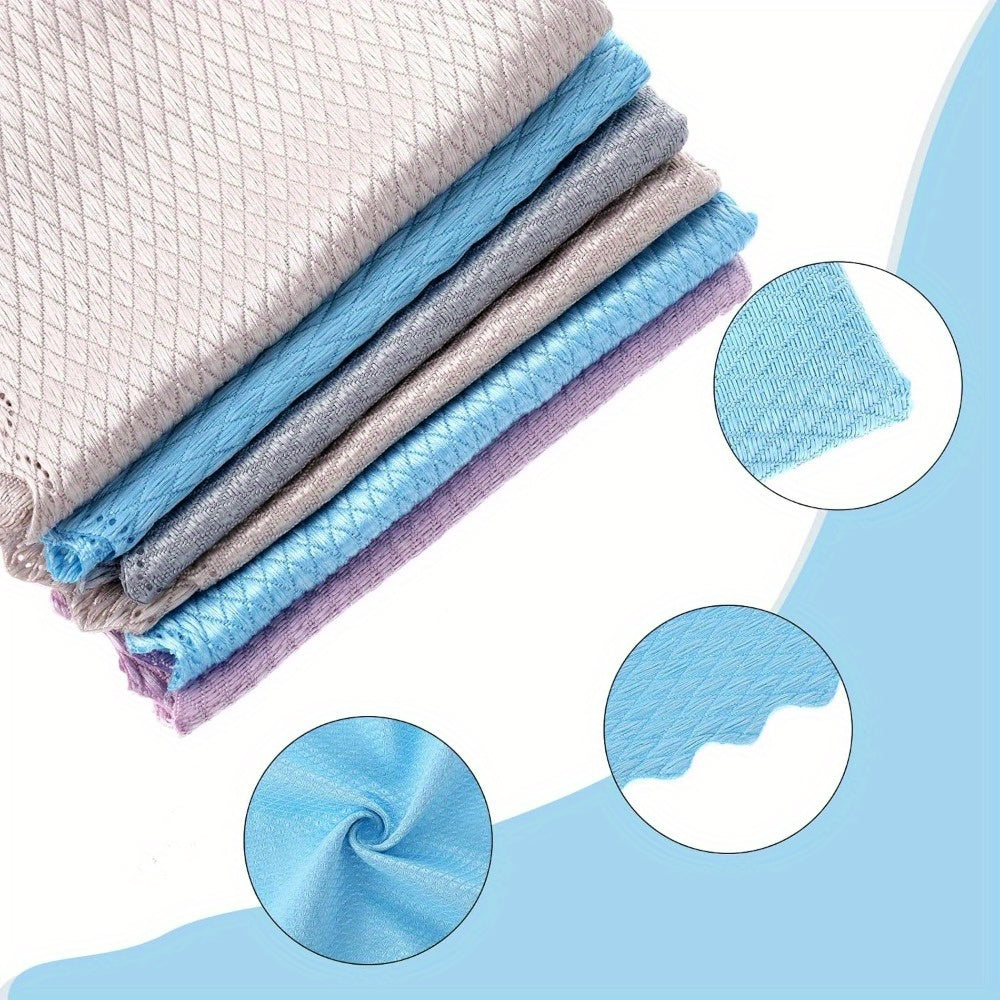 10-Pack Reusable Lint-Free Cleaning Cloths for Surfaces 24.89cm Square