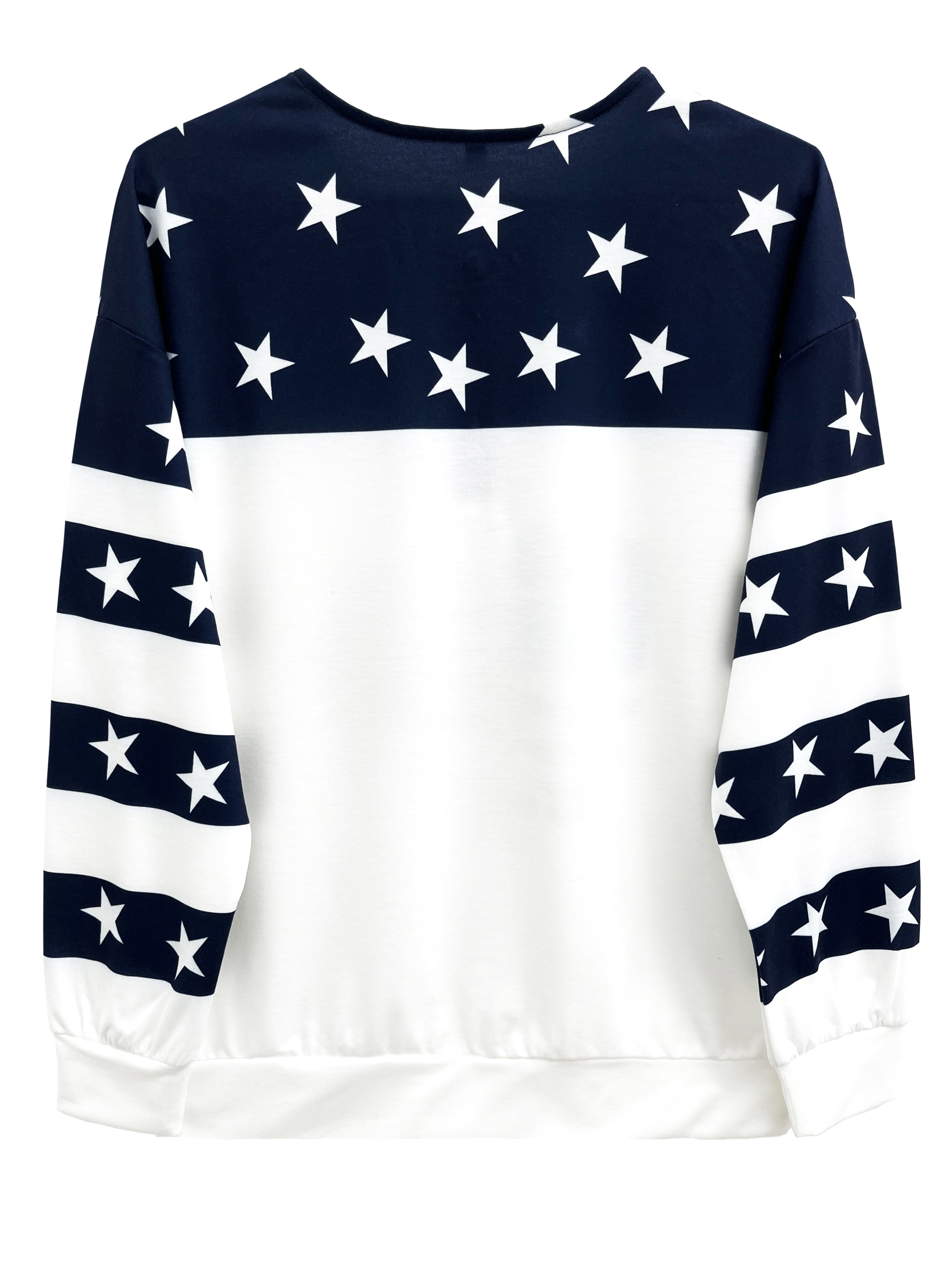 Plus Size Women's Casual Zip Sweatshirt With Star Heart Print