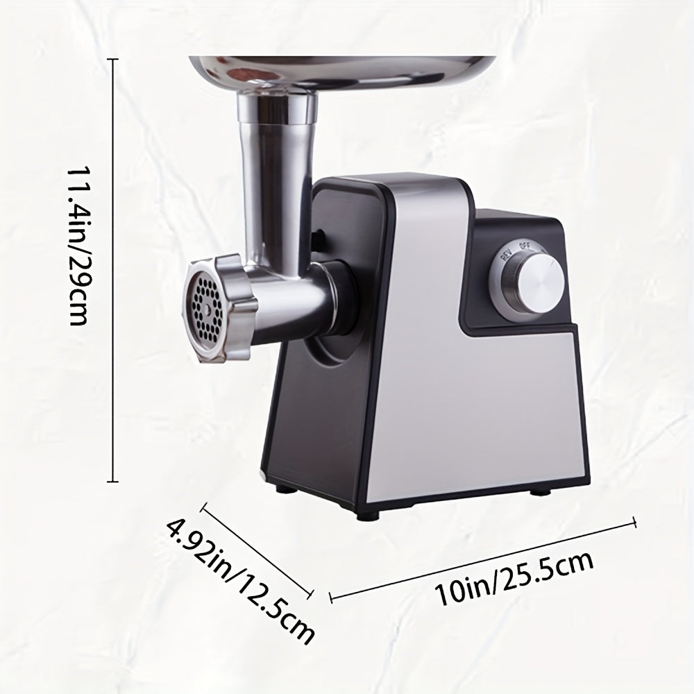 Molino de carne eléctrico de acero inoxidable con accesorios 220-240V enchufe europeo
