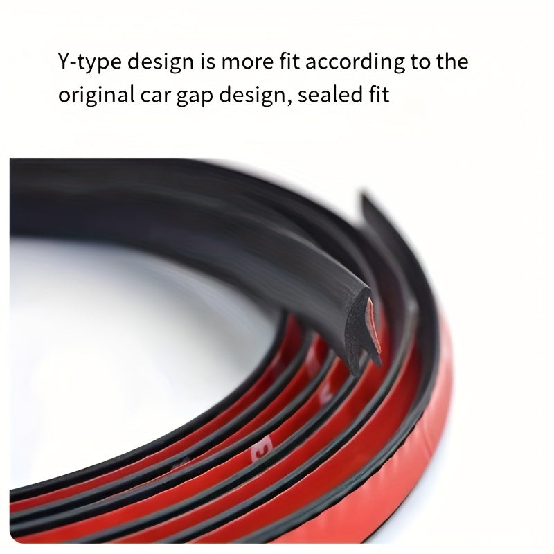 Tira de sellado para parabrisas trasero en forma de Y, impermeable y a prueba de polvo, 200cm o 400cm