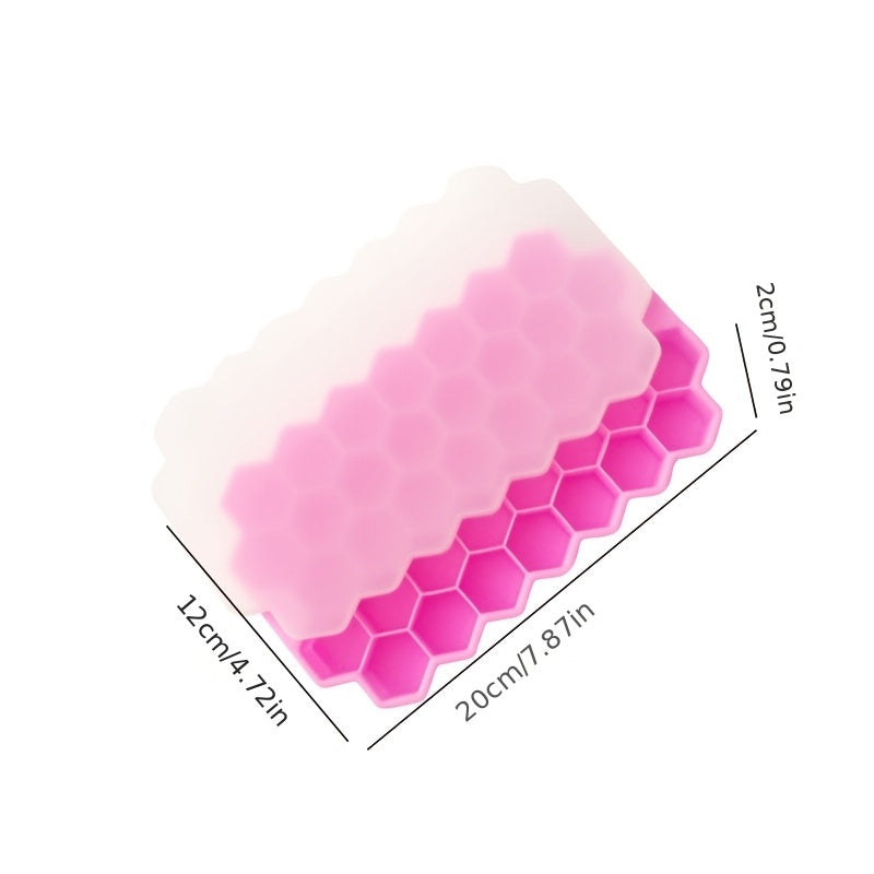 Silicone Honeycomb Ice Tray 37 Compartments Reusable for Ice, Chocolate, Candy