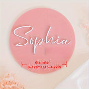 Personalized Acrylic Birth Announcement Plaque and Name Sign for Family Gift