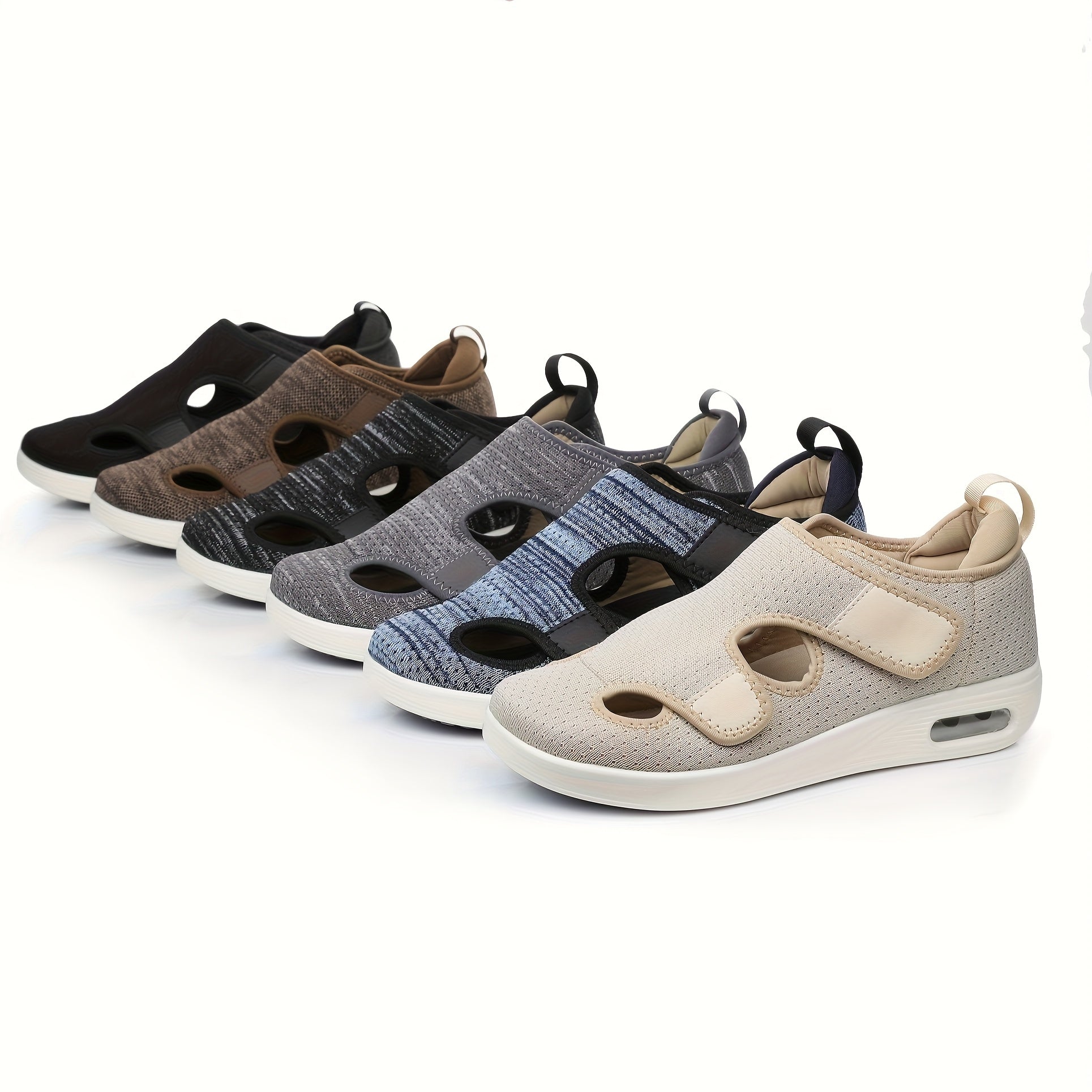 Women's Breathable Lightweight Sandals Adjustable Strap Walkers for Swollen Feet