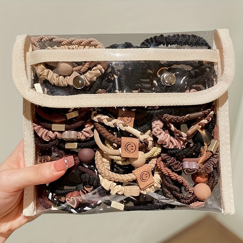 Set of 30 Durable High Elasticity Fabric Headbands for Women and Teens