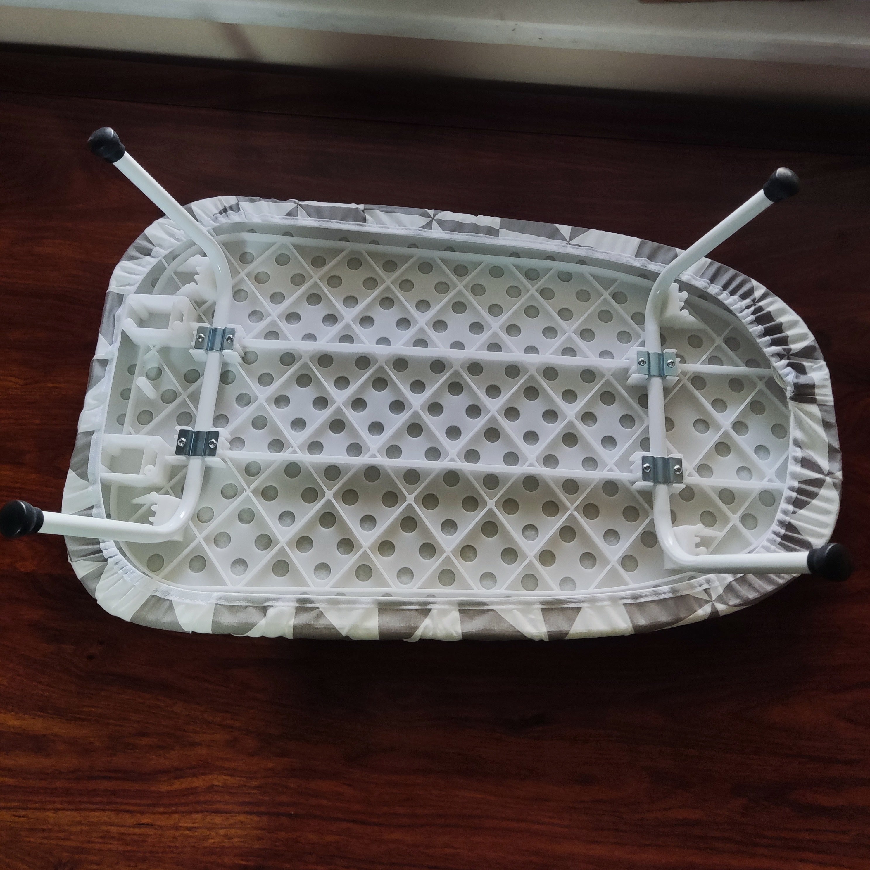 Large Folding Ironing Board with Drying Rack, Space-Saving, No Electricity