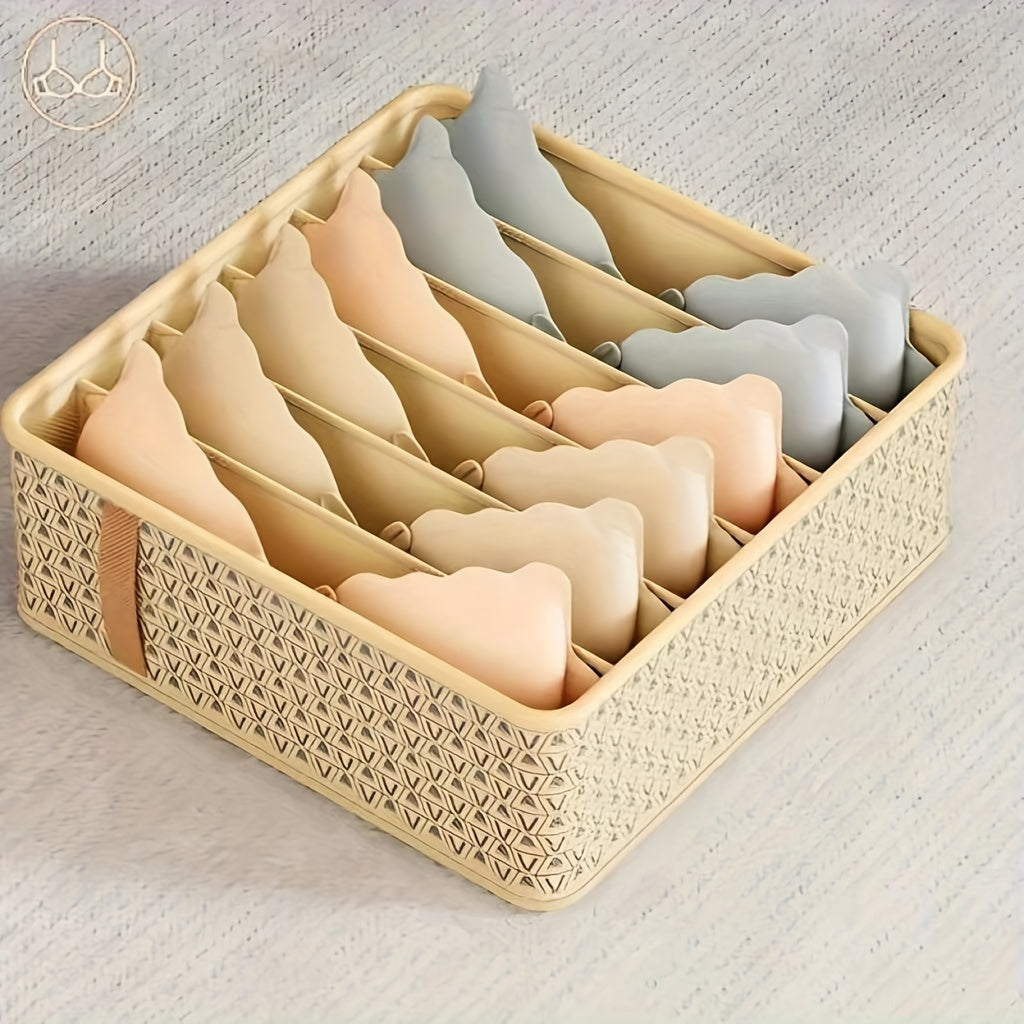 Fabric Drawer Organizer for Underwear Socks and Accessories Large Capacity Foldable Storage Box Closet Dorm Room