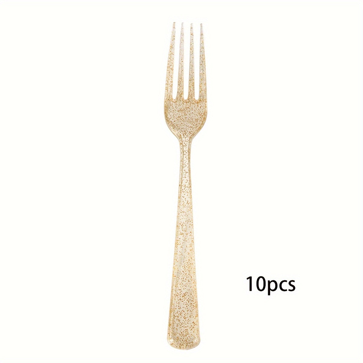 Juego de cubiertos de plástico con purpurina, 10 o 30 piezas, reutilizables, aptos para lavavajillas, para fiestas y eventos