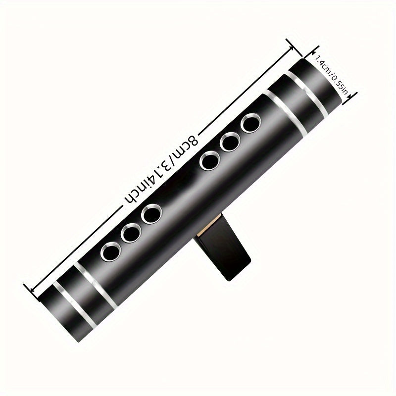 6 Pieces Car Air Freshener Aluminum Alloy Diffuser with 5 Refills Odor Eliminator